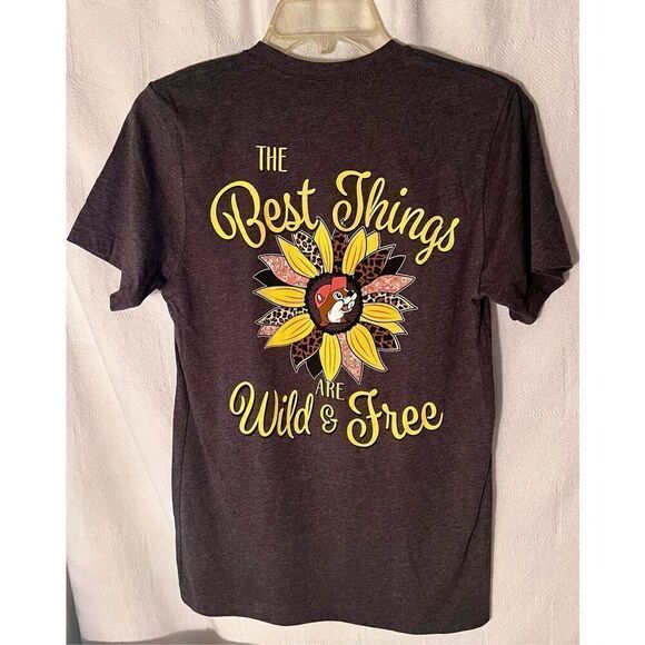 The Best Things are Wild and Free Buc-ee’s T-Shirt Size Small - Picture 1 of 5